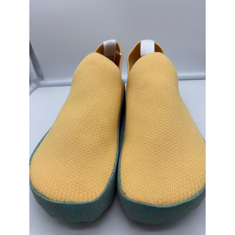 ASPORTUGUESAS Care Yellow Slip-On Knit Sneakers Cork Sole Women's EU 40 US W9